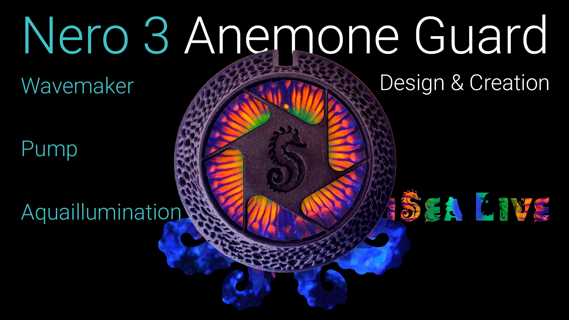 3D Printed AI Nero 3 Low-profile Anemone Guard PETG Aqua Illumination Nero3  -  UK