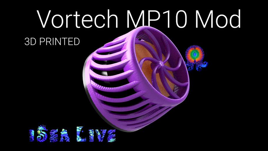 Vortech MP10 Mod | Design, Printed and Failed | Nano Reef Wavemaker