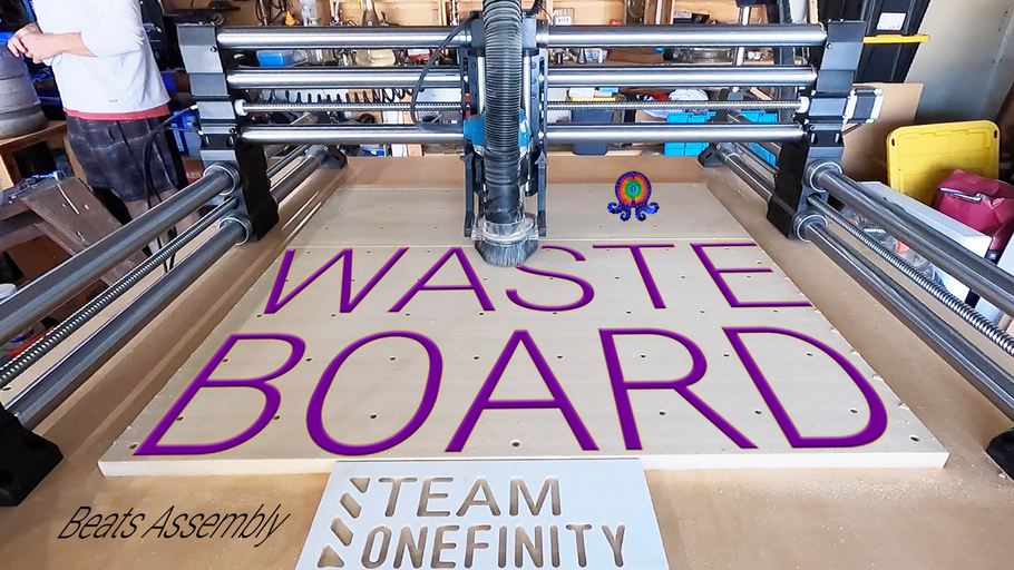 OneFinity CNC WasteBoard Creation and Surfacing | Beats Flow | Part 3 of 3