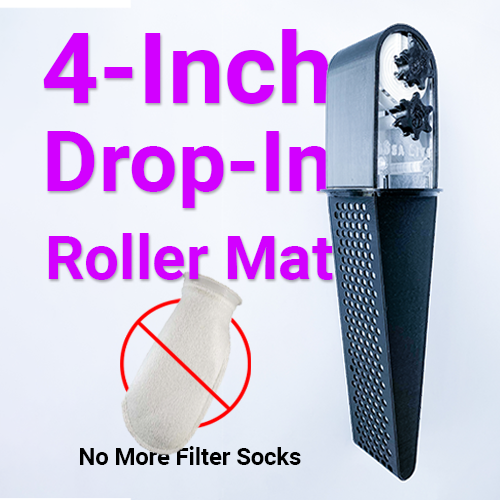 4-Inch Drop-In Roller Mat Filter: Advanced Filtration Solution for Filter Sock Slots