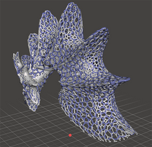 Load image into Gallery viewer, Voronoi Mesh SeaShell Aquascape | Voronois Ammonites | 3d File Download
